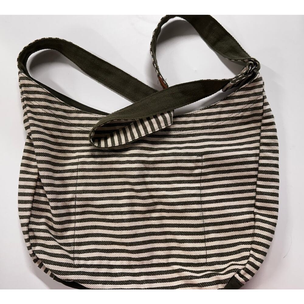 Thirty One Retro Metro Hobo Crossbody Shoulder Sling Purse Striped Bag - Picture 6 of 8